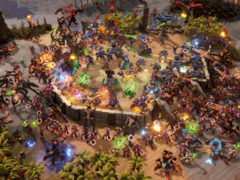 Stormgate se passa em um futuro de ficção científica em que a Terra está lutando contra ameaças interdimensionais. Na foto, uma captura de tela do jogo. (Fonte da imagem: Steam)