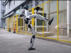 O robô humanoide G1 da Unitree impressiona com movimentos autênticos de kung fu. (Fonte da imagem: YouTube / Unitree Robotics)