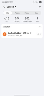 Honor Saúde: Registro de exercícios