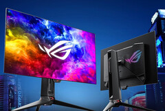 O ROG Swift OLED PG27AQDP substituirá o PG27AQDM, na foto. (Fonte da imagem: ASUS)
