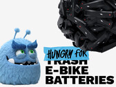 Watts é o mascote da iniciativa Hungry For Batteries, que parece estar com fome. (Fonte da imagem: Hungry For Batteries - editado)