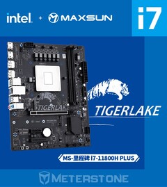 O Maxsun HM570 apresenta um núcleo i7-11800H soldado em Tiger Lake (Fonte de imagem: @momomo_us)