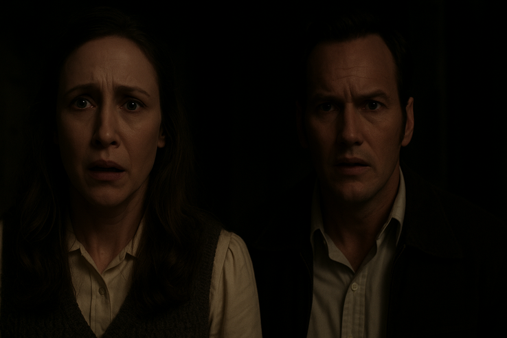 Vera Farmiga e Patrick Wilson em The Conjuring: Last Rites (Fonte da imagem: Polygon)