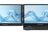 A segunda tela do Acemagic X1 se desdobra para a esquerda para uma configuração de monitor duplo. (Fonte da imagem: Acemagic)