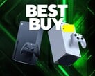 Banner da Best Buy com consolas Xbox em destaque