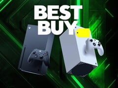 Banner da Best Buy com consolas Xbox em destaque