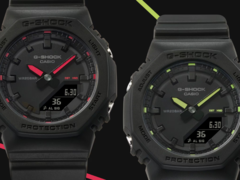 A Casio lançou os relógios G-Shock GMA-P2100SA-1A1 e GMA-P2100SA-1A2 (foto) na Europa. (Fonte da imagem: Casio)