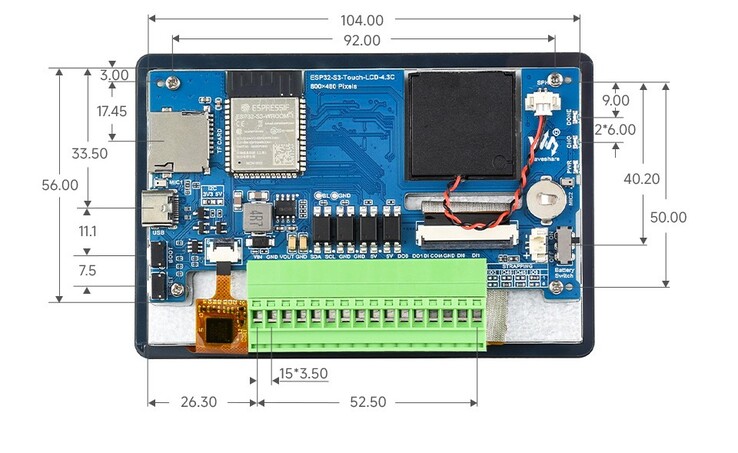 O ESP32-S3 pode ser conectado a outros dispositivos