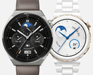 A Huawei vende o Relógio GT 3 Pro em dois tamanhos, fotografado. (Fonte da imagem: Huawei)