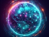 O mundo está viciado na Internet (MS Bing/DALL-E 3)