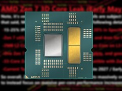 A safra atual de CPUs AMD Ryzen 9000 apresenta dois CCDs com 8 núcleos cada. (Fonte da imagem: AMD, Moore's Law Is Dead)