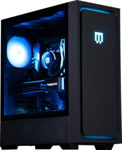 O chassi MG-1 pré-construído é notável por suas tampas frontais magnéticas personalizáveis (Fonte da imagem: Maingear)