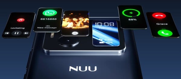 O Vista Display do Nuu B40 pode ser usado para várias funções. (Fonte da imagem: Nuu)