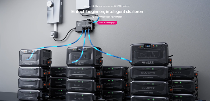 Fornecimento modular para toda a casa (Fonte da imagem: Captura de tela do site da Bluetti)