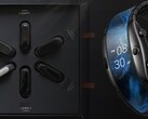 Uma Xiaomi Mi Band X poderia parecer uma combinação de uma das Mi Bands com a Nubia Alpha. (Fonte da imagem: Xiaomi/Nubia - editado)