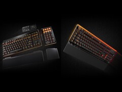 Esquerda: não faça barulho! Dark Mount com teclado numérico modular e Media Dock. Direita: fique quieto! Light Mount com iluminação ambiente RGB. (Fonte da imagem: be quiet!)
