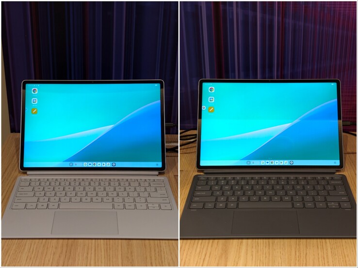 Lenovo Idea Tab Pro Gen 2 nas cores Luna Grey e Cloud Grey.