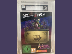 Um console New Nintendo 3DS XL Majora's Mask Limited Edition com classificação 85+, lacrado em uma caixa de acrílico (fonte da imagem: r/consoles)