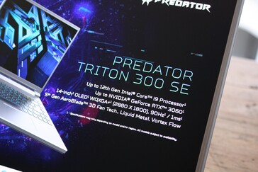Specifiche di Acer Predator Triton 300 SE (immagine via Acer)