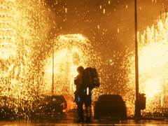 Uma captura de tela de Death Stranding 2: On The Beach em execução no PC