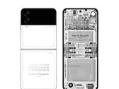 A Edição Z Flip4 Maison Margiela Galaxy só estará disponível em mercados selecionados. (Fonte da imagem: Samsung)