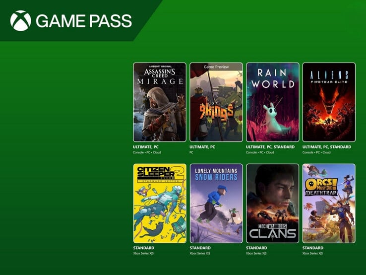 Jogos recentes do Xbox Game Pass adicionados ao serviço (Fonte da imagem: Xbox Wire com edições)
