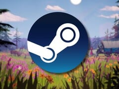 Uma imagem mostrando o logotipo do Steam e o jogo The Oregon Trail, atualmente com 67% de desconto no Steam.