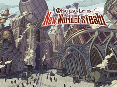 Imagem oficial do jogo Professor Layton and the New World of Steam. (Fonte da imagem: Nintendo)