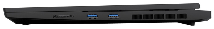 Lado direito: Leitor de cartão SD, 2x USB 3.2 Gen 1 (USB-A)