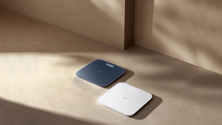 A Smart Scale S200 da Xiaomi está disponível em branco ou cinza. (Fonte da imagem: Xiaomi)