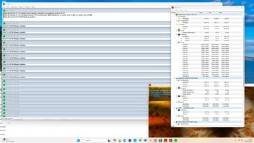 Teste de estresse da HP Z2 Mini G1a no modo de alto desempenho