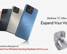 O Zenfone 11 Ultra é vendido por US$ 100/€ 100 a menos do que o ROG Phone 8. (Fonte da imagem: ASUS)