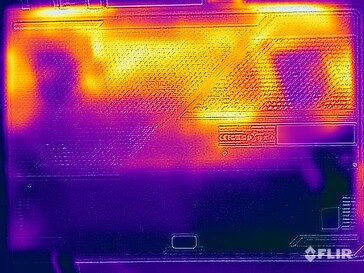 Teste de estresse de temperatura da superfície (parte inferior)