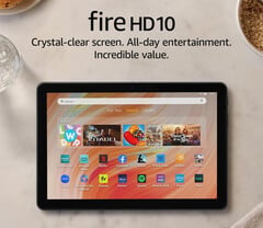 A versão mais recente do tablet Amazon Fire HD 10 foi lançada em 2023.