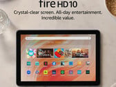A versão mais recente do tablet Amazon Fire HD 10 foi lançada em 2023.