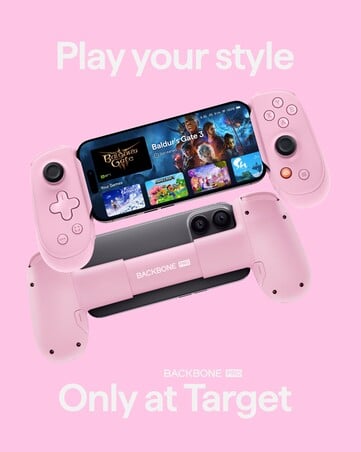 O Backbone Pro Pink Edition tem o mesmo preço da edição padrão anunciada em março de 2025. (Fonte da imagem: Backbone)