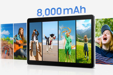 O Samsung Galaxy Tab S10 Lite possui uma bateria de 8.000 mAh (Fonte da imagem: Samsung)