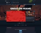 A loja “Great On Frame” no Steam