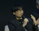Hideo Kojima interagindo com os fãs durante a turnê mundial de Death Stranding na Arábia Saudita (fonte da imagem: PlayStation Arabia YT)