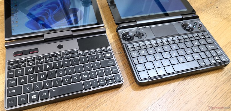 Esquerda: GPD Pocket 3, Direita: GPD Win Max 2021 Esquerda: GPD Pocket 3, Direita: GPD Win Max 2021