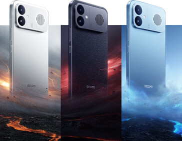 As três opções de cores