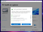 O novo aplicativo PC Health Check é mais detalhado do que a versão original. (Fonte de imagem: NotebookCheck) 