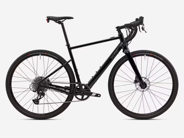 A e-bike Van Rysel E-GRVL AF HD em preto. (Fonte da imagem: Decathlon)