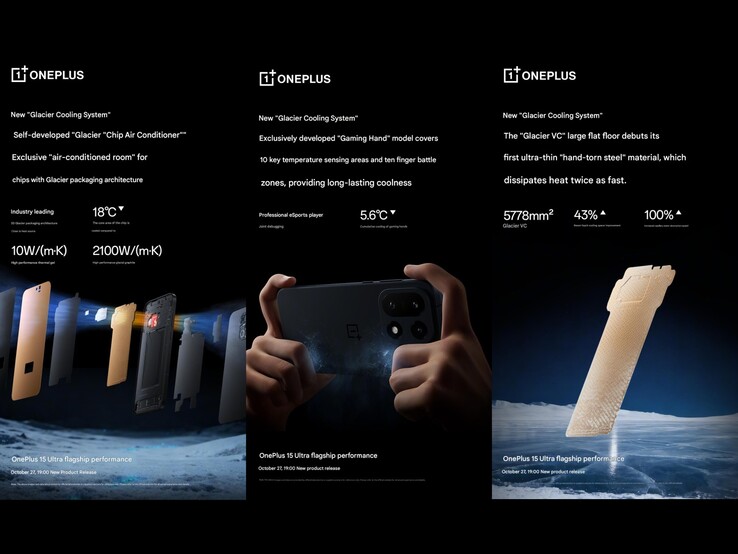 Análise do sistema de resfriamento do OnePlus 15 (Fonte da imagem: OnePlus no Weibo, imagem do Google traduzida)