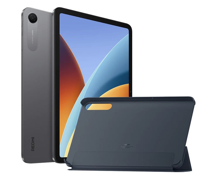 O Redmi Pad 2 9.7 e sua capa oficial.