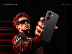 O Xiaomi Redmi Turbo 5 na cor preta.