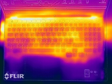 Teste de estresse de temperatura da superfície (topo)