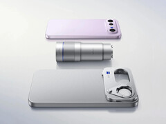 O Vivo X300 FE e seu kit extensor de telefoto.