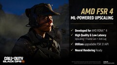 O AMD FSR 4 utiliza a proeza do FP8 do RDNA 4 para aumento de escala e geração de quadros. (Fonte da imagem: AMD)