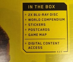 Cyberpunk 2077 PlayStation 4 retail package back (Fonte: Mikeymorphin on Reddit)